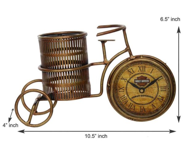 Decorative Iron Bicycle Pen Stand Holder For Office