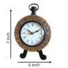 8 inch (2) Brass Table Clock