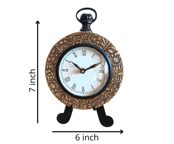 8 inch (2) Brass Table Clock