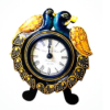 8 inch (8) Peacock Table Clock