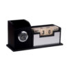 Personalized Gift, Name Printed, Wooden Pen Stand Clock With Calendar