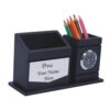 AMI-61 Personalized Wooden Pen Stand With Card Holder.