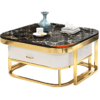 Marble Square Coffee Table Set Simple Storage table apartment sofa luxury Coffee table
