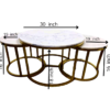 Nesting Coffee Table Set of 3