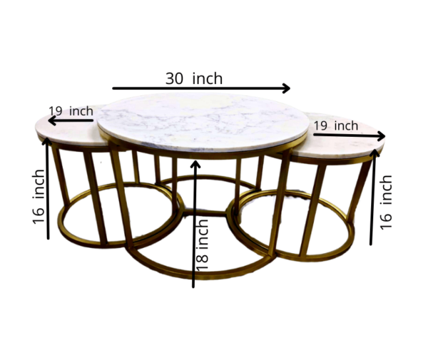 Nesting Coffee Table Set of 3
