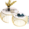 Nesting Centre table set with Marble Top
