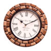 NV003A WOODEN ANTIQUE LOOK STYLE WALL CLOCK