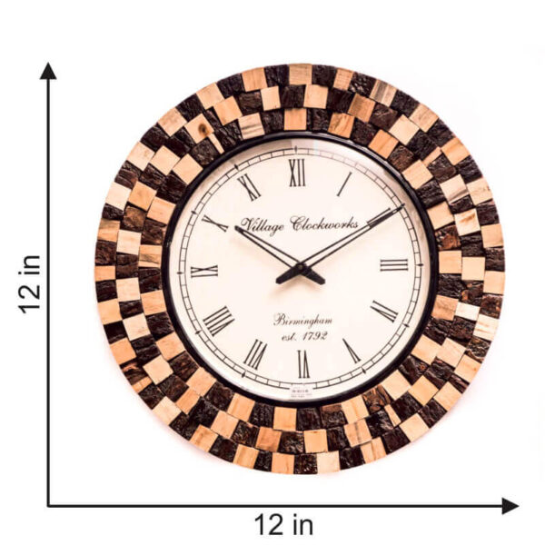 WOODEN ANALOG WALL CLOCK
