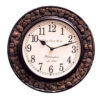 BROWN WOODEN WALL CLOCK