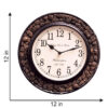 BROWN WOODEN WALL CLOCK