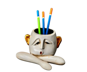 AMI-P14 Human Face Pen Stand