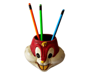 AMI-P18 Rabbit HandMade fiber Pen Holder