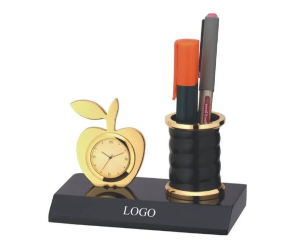 Apple shap Clock With Holder Corporate Gifts