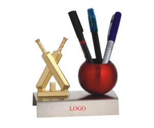 Cricket Theme Pen Stand Corporate Gift