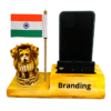 India Flag With Peacock and Ashoka Pen Stand