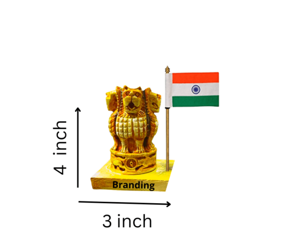 AMI014A India Flag With Ashoka Pen Stand