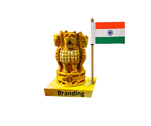 AMI14 India Flag With Ashoka Pen Stand