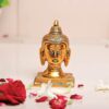 Lord Gautam Buddha Metal Statue Beautiful Gold Antique Finishing Meditation Buddha Murti Religious Idol for Home Office Decoration & Pooja Gifting Purpose Sculpture...