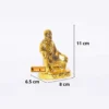 MG0002B Shirdi Sai Baba Metal Statue,Sai Nath Idol,Sai Baba Murti Idol for Car Dashboard & Home,Office Decor,Showpiece Figurines,Religious Gift Article,Corporate Gift.