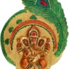 MG0007A Metal Ganesha ji Key Holder with Meena Work Decorative for Wall | Ganesh Statue/Religious | Idol/Wall Hanging Ganesh/Home Decor Show Piece Gifts/Wall Sculpture Idol Key Holder Metal Key Holder