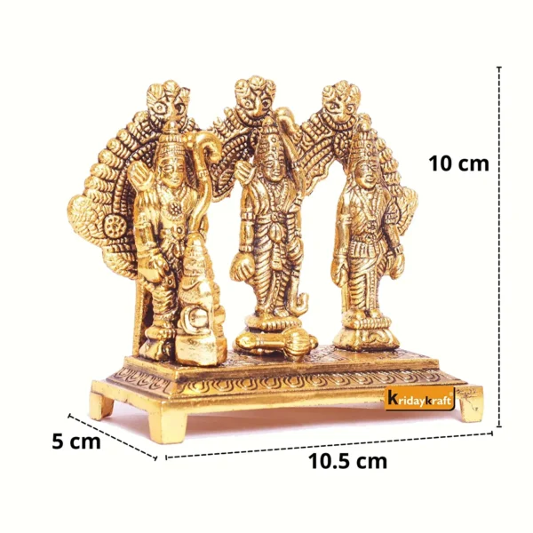 Shri Ram Darbar Metal Statue for Pooja,Lord Rama Laxman Sita & Hanuman Murti Religious Idol for Home,Office Decor,Shopiece Figurines,Gift Article...