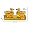 MG0014B Swan Duck Shap Haldi KumKum Holder,Chandan Roli Box,Love Birds Couple Duck Pair Chopda,Kumkum Dani,Chawal,Akshat use for Pooja,Animal Showpiece & Return Gift Article