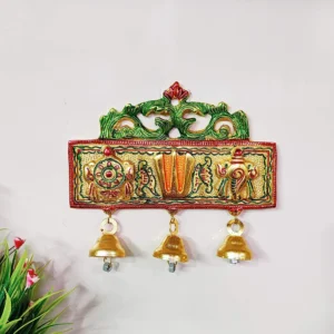 Tirupati Door Hanging Shankh Chakra Namah Latkan Meenkari Decorative for Home,Office & Room,Also Gift for House Warming....