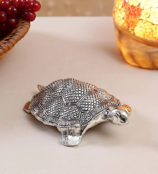 Metal Turtle (Tortoise for Vastu Feng Sui) kachua Yantra for Good Luck, Gift for Career and Luck Home Decoration