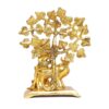 MG0085C Metal Krishna Idol Statue with kamdhenu Cow Standing Under Tree Showpiece Figurine for Pooja Room & Gift,Decorative Religious Statue for Home,Office & Table...