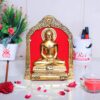Metal Mahavir Swami Statue for Table & Wall Hanging Decorative for Home,Office,Gift for Having House Warming,Mahvir Swami Idol Showpiece Figurines...