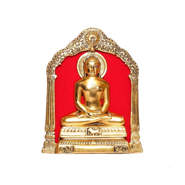 Metal Mahavir Swami Statue for Table & Wall Hanging Decorative for Home,Office,Gift for Having House Warming,Mahvir Swami Idol Showpiece Figurines...
