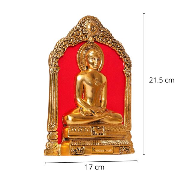 Metal Mahavir Swami Statue for Table & Wall Hanging Decorative for Home,Office,Gift for Having House Warming,Mahvir Swami Idol Showpiece Figurines...
