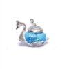 Metal Duck Shape Glass Bowl with Spoon for Saunf Supari & Dry Fruit Bowl of Home and Office Table Decorative Showpiece & Gifting Purpose