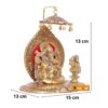 Riddhi Shiddhi Ganesha Metal Statue for Temple Pooja,Ganesh Murti Decorative Your Home,Office & Religious Gift Article,Ganpati Bappa Sculpture,Religious idol,Sowpiece Figurine,Gift Article...
