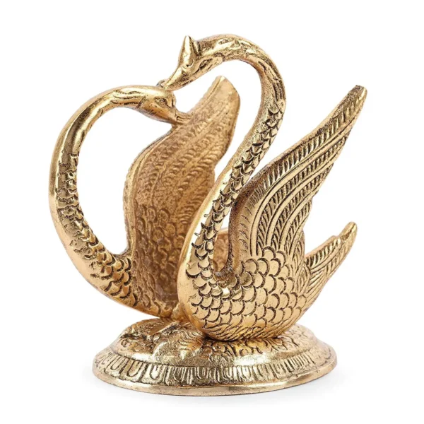 MG0109A Oxidize Metal Handicrafts Decorative Golden Swan Duck Shape Napkin Holder Dining Tableware Handmade Handicrafts showpiece Gifts