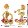 MG0113B Metal Musical Man Set Multicolor Decor Your Home ,Office Walls,Rajasthani Musicians showpiece Figurines, Gift Article...