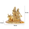 MG0117B Statue of Shiva Family a unique and one of a Kind rare Handcrafted,Shiva idol for Pooja Room Decorative Showpiece for Home, Office & Temple,Mahakal Murti for corporate gift,Shiv Parivar Showpiece Figurines,Religious idol,Gift Article...