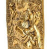 MG0121B Aluminium Calendar Ganesha ji Key Holder Decorative for Wall (Golden)
