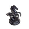 MG0124D Z-Black Finish Jumping Horse Metal Statue for Wealth,Income and Bright Future & Table Top Figurine for Living Room,Office,Bedroom,Decorative,Feng Shui & Vanstu,Animal Showpiece Figurines
