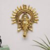 Metal Ganesha ji Statue,Ganpati Wall Hanging Sculpture Lord Ganesh Idol Lucky Feng Shui Wall Decor Your Home, Office,Religious Gift Article...