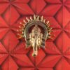 Metal Ganesha ji Statue,Ganpati Wall Hanging Sculpture Lord Ganesh Idol Lucky Feng Shui Wall Decor Your Home, Office,Religious Gift Article...