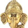 Multicolour Handmade Decorative Feng Shui Metal Pan Leaf Hanging Metal Ganesh Ji Statue