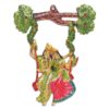 Radha Krishna Metal Statue Beautify Your Walls,Hanging Radha Krishna murti Swing on Tree menakri Decor Your Home,Office & Shwopiece Figurines,Religious Idol Gift Article.
