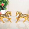 MG0149A Horse Metal Statue for Wealth,Income & Table Top Figurine for Living Room,Office,Bedroom,Decorative,Feng Shui & Vanstu,Animal Showpiece Figurines...