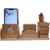 Wooden office desk supplies holder organizer