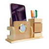 Wooden handicraft combo wooden office pen stand stationery organizer