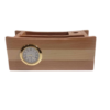 Wooden desk organizer with clock