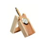 Wooden Handicraft Pen Stand with Digital Clock for Official use