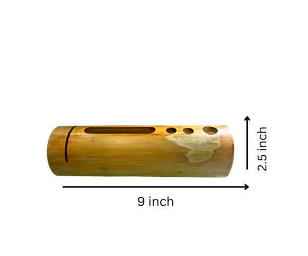 Bamboo amplifier with pen stand