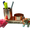 AMII74.png ROSE GOLD METAL DESK ORGANIZER